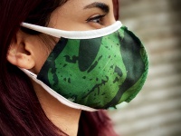ماسک فشن طرحدار رنگ سبز