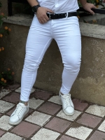 شلوار جین ساده ZARA سفید